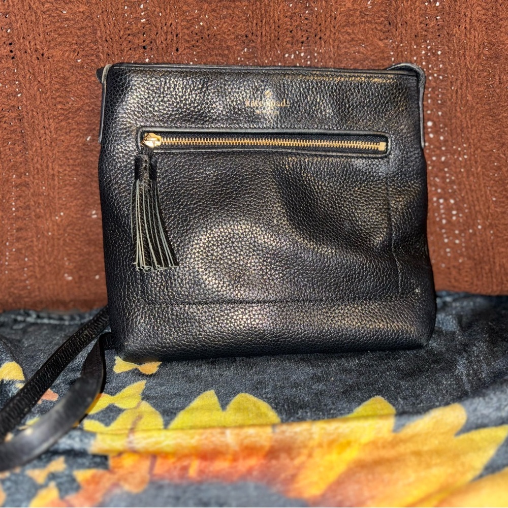 Kate Spade Black Crossbody Bag with Tassel